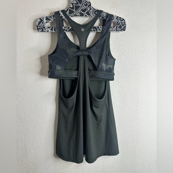 Lululemon All Sport Support Tank Gator Green size 4 - Picture 5 of 6